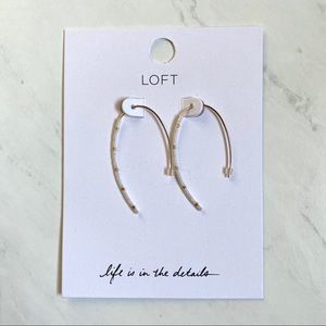 LOFT Beaded Pull Through Earrings